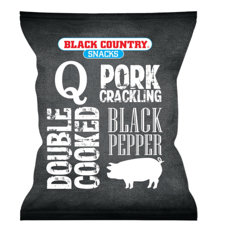 TEMU Q Pork Crackling Black Pepper 40g X 10 Packets