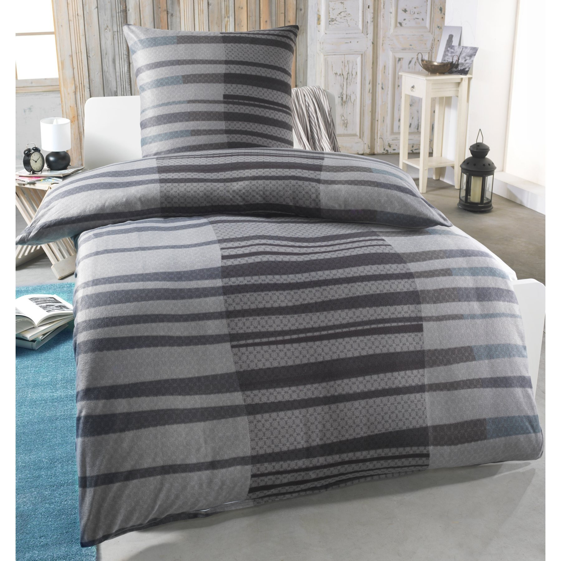 Fleece Bedding Set – Ultra , Thermal Winter Duvet Cover & Pillowcase With Zipper, 60°c Washable, Hypoallergenic – Set Sizes: 135×200 + 80×80 | 155×220 + 80×80 | 200×200 + 2×80×80