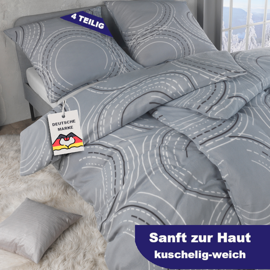 2-piece Bedding Set: 135x200 Cm Duvet Cover X 2, 80x80 Cm Pillowcases X 2, Extra Plush Soft Warm Bed Cover, Cozy Winter Duvet Set, Bed Linen