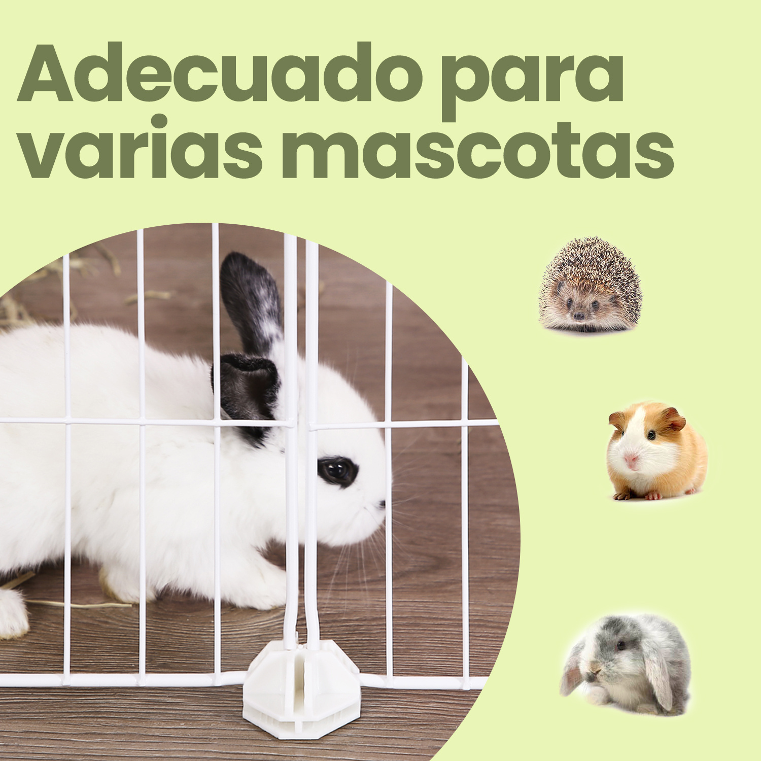 TEMU Valla Metálica para Hámster y , Jaula para Mascotas, Parque de Mascotas en Bricolaje, Adecuado para