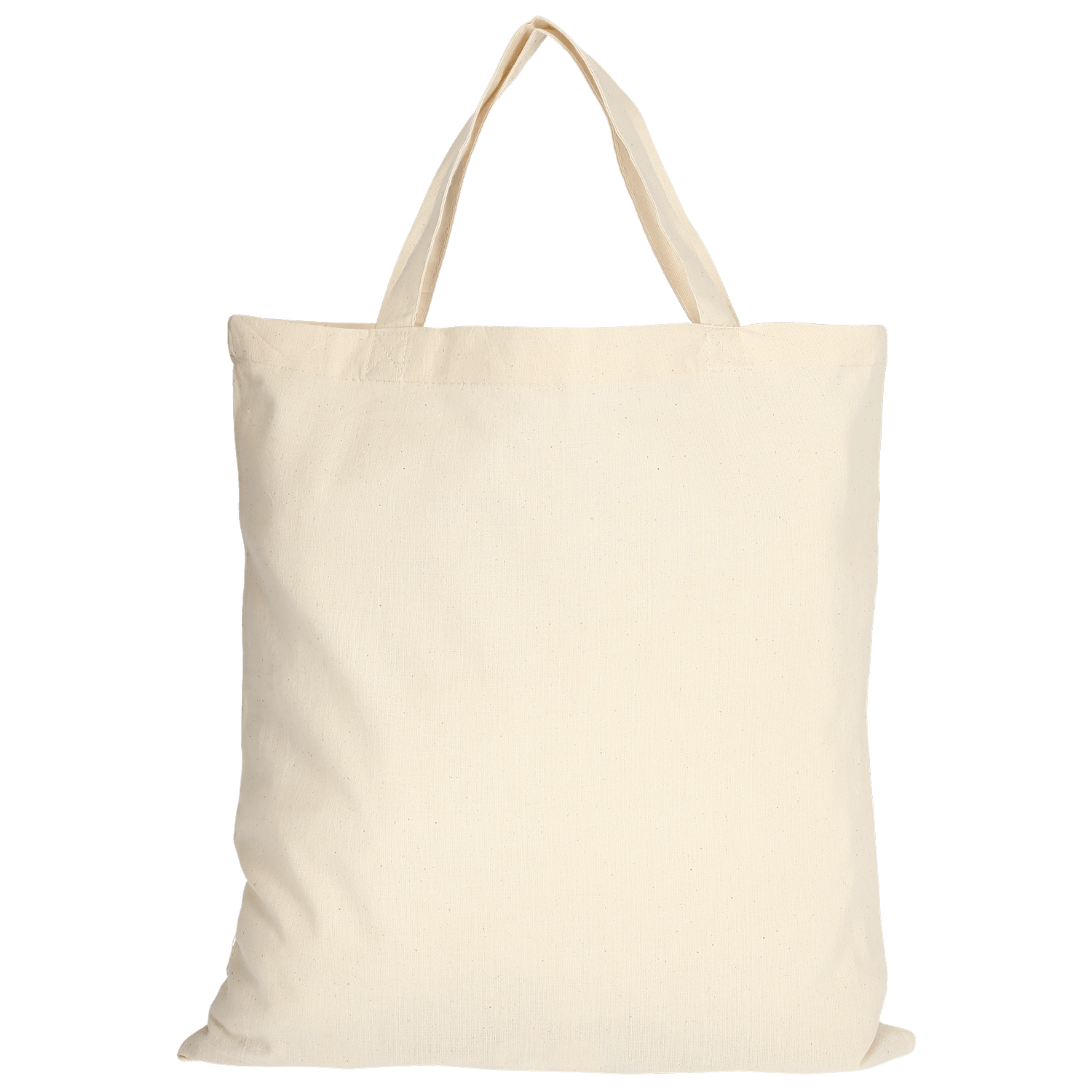 15-piece Cotton Bag Set, Natural With 2 Short Handles, 38x42cm, Jute Shopping Bags, Unprinted, For Use