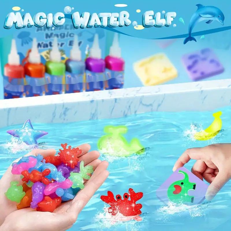 3D Water Elf Set Magic Water & Molds for DIY Crafts, 6 Bottles - 100ml Each