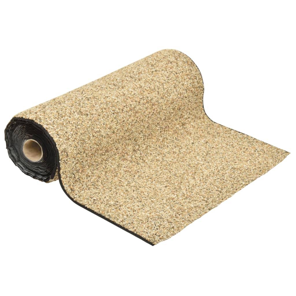 Image of Vidaxl Stone Film Slope Mat Pond Felt Edge Mat Pond Liner For Pond Edge Stream Natural Sand 250x60cm Pp Felt Adhesive