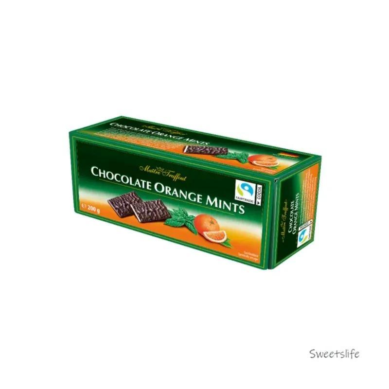 Chocolate Orange Mints Dark Orange Mint Chocolate Bars 200g