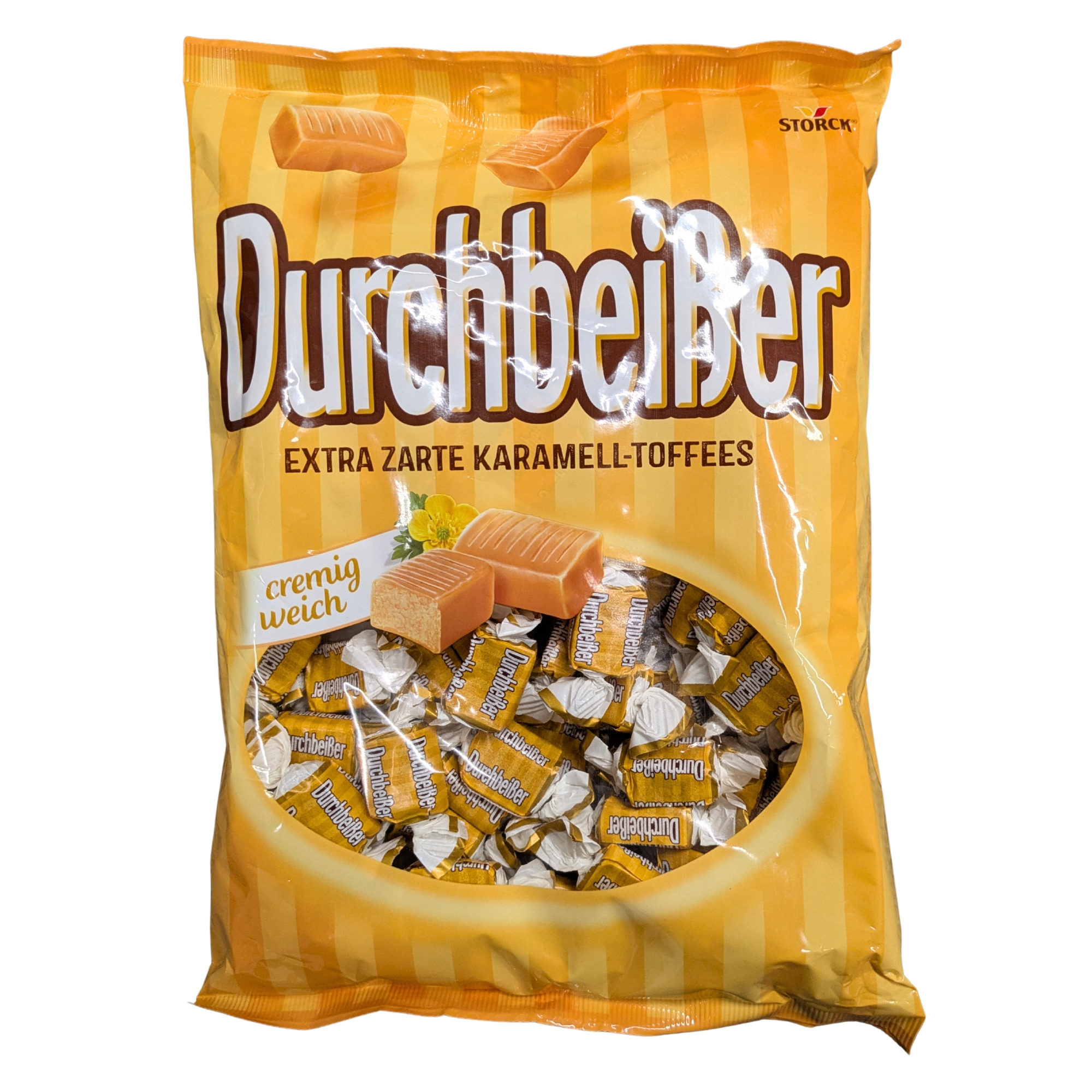 E-shop Storck Durchbeißer extra zarte Karamell Toffees 1000g Tüte für Party Kinder Büro Süßigkeiten