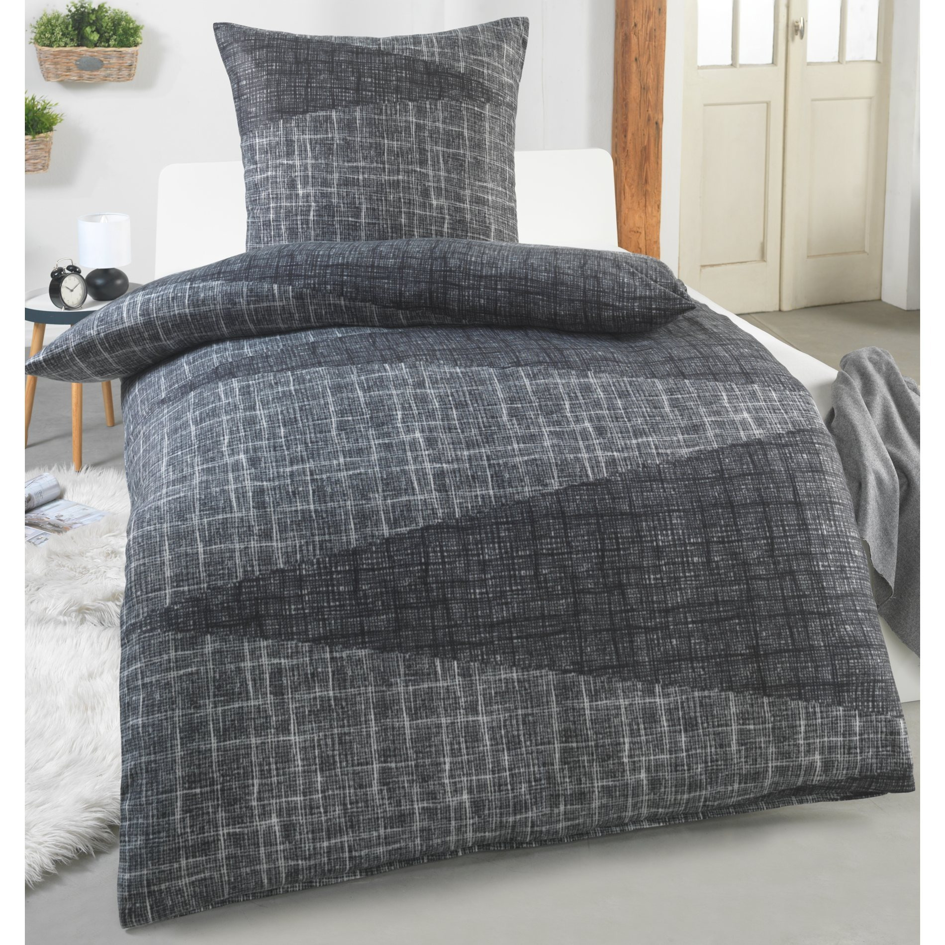 Fleece Bedding Set – Ultra , Thermal Winter Duvet Cover & Pillowcase With Zipper, 60°c Washable, Hypoallergenic – Set Sizes: 135×200 + 80×80 | 155×220 + 80×80 | 200×200 + 2× 80×80