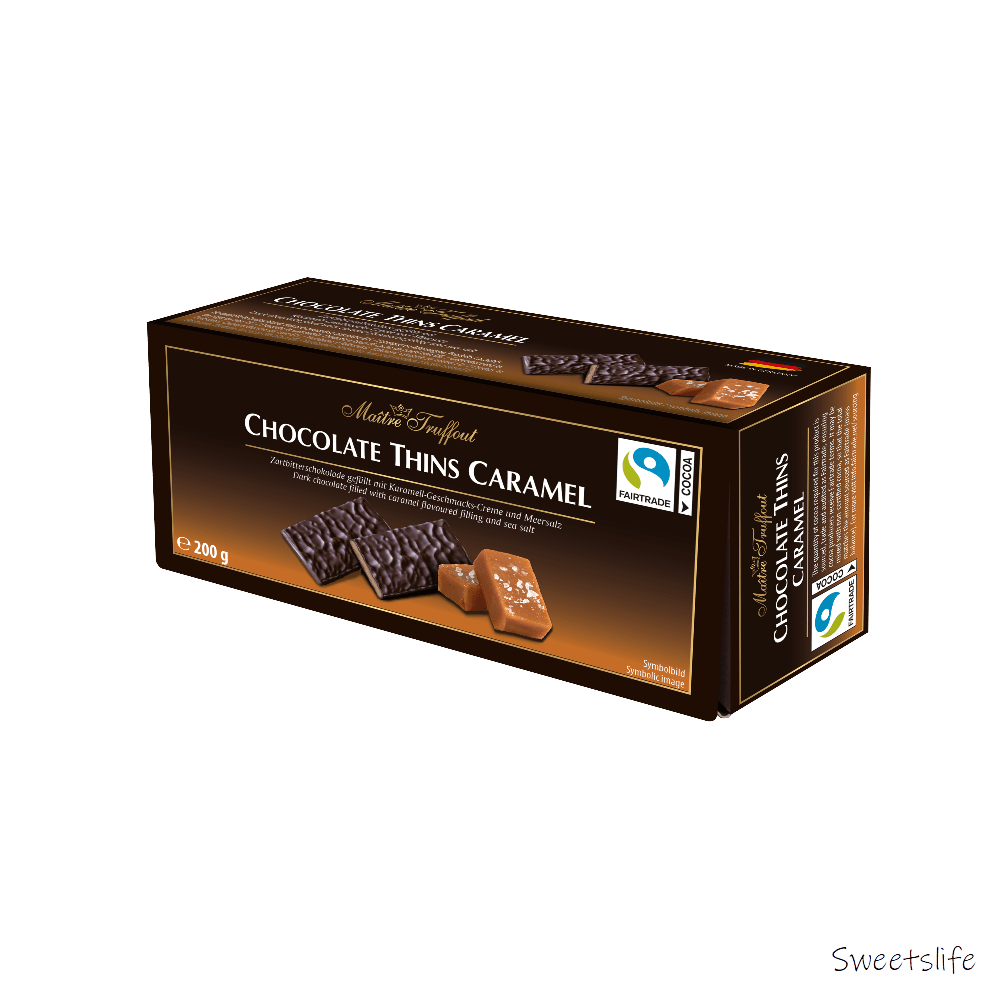 Chocolate Thins Caramel 200g