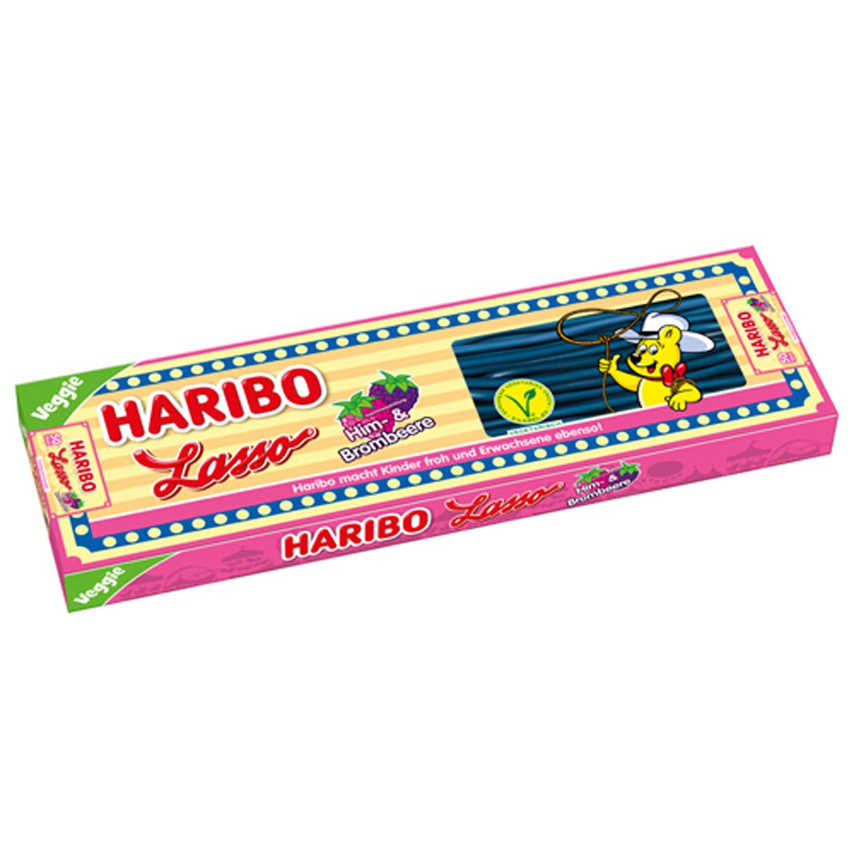 Haribo Gmbh & Co. Kg Haribo Lasso Raspberry Blackberry Veggie Fruit Gummy Candy 3500g