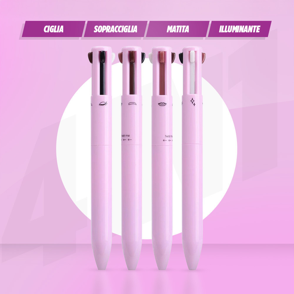 4 in 1 multifunctional makeup pen lip eye eyebrow and eyeliner pencil Product details 3
