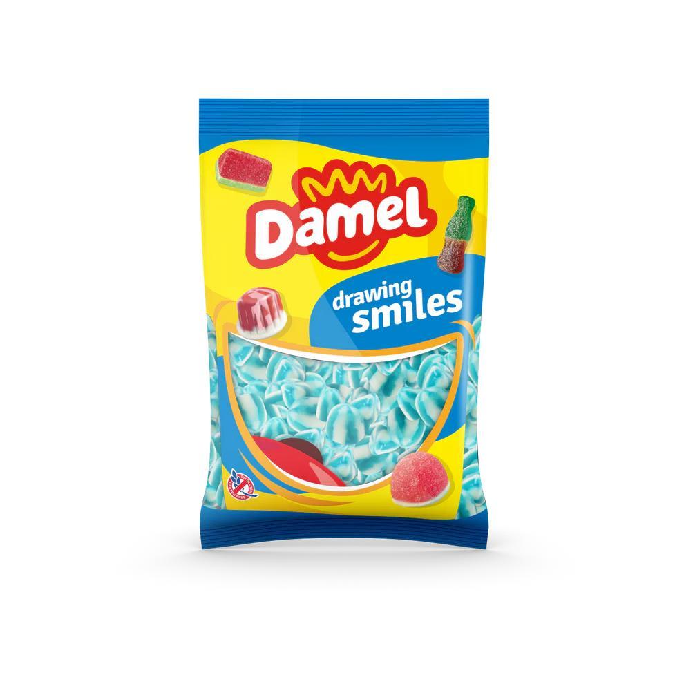 Damel Blue Raspberry Twist Kisses 1000g