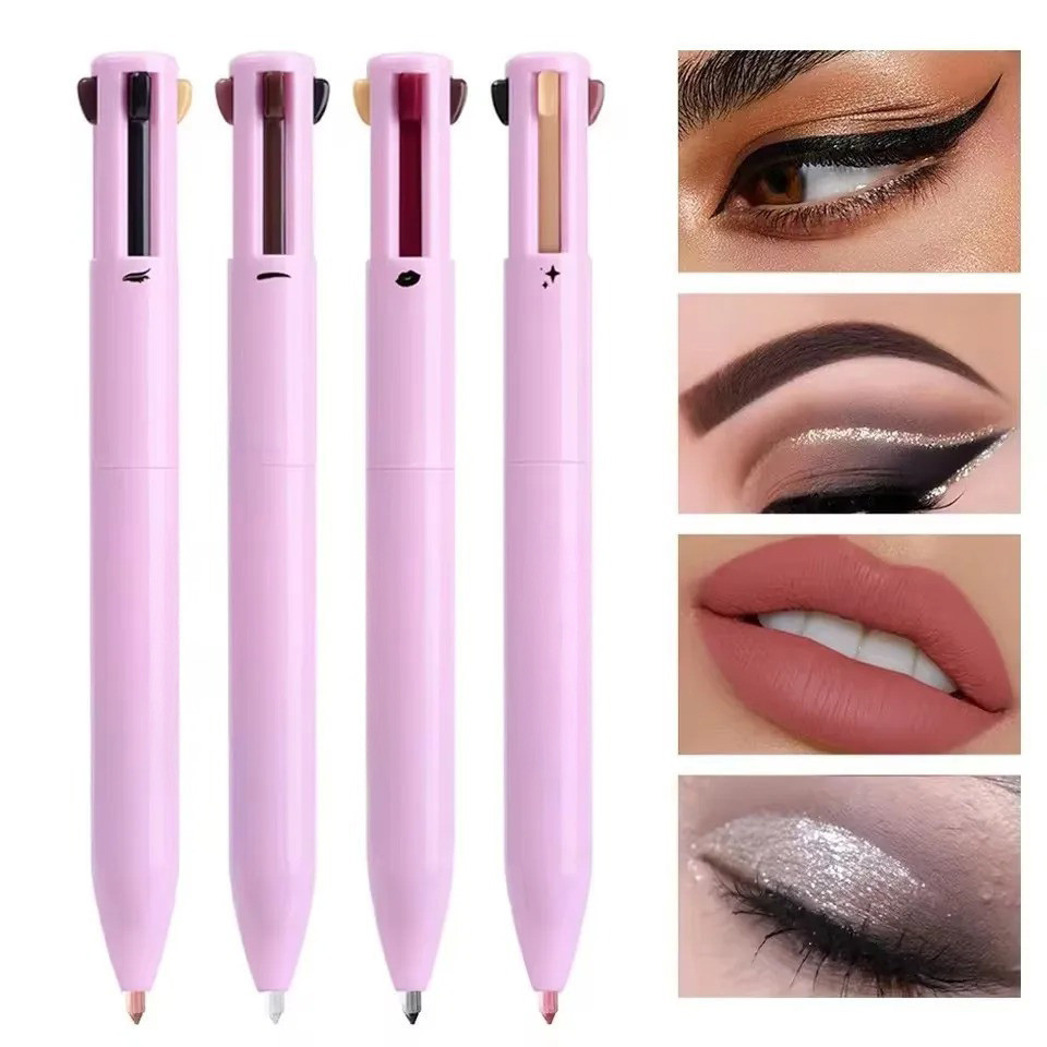 4 in 1 multifunctional makeup pen lip eye eyebrow and eyeliner pencil Product details 0