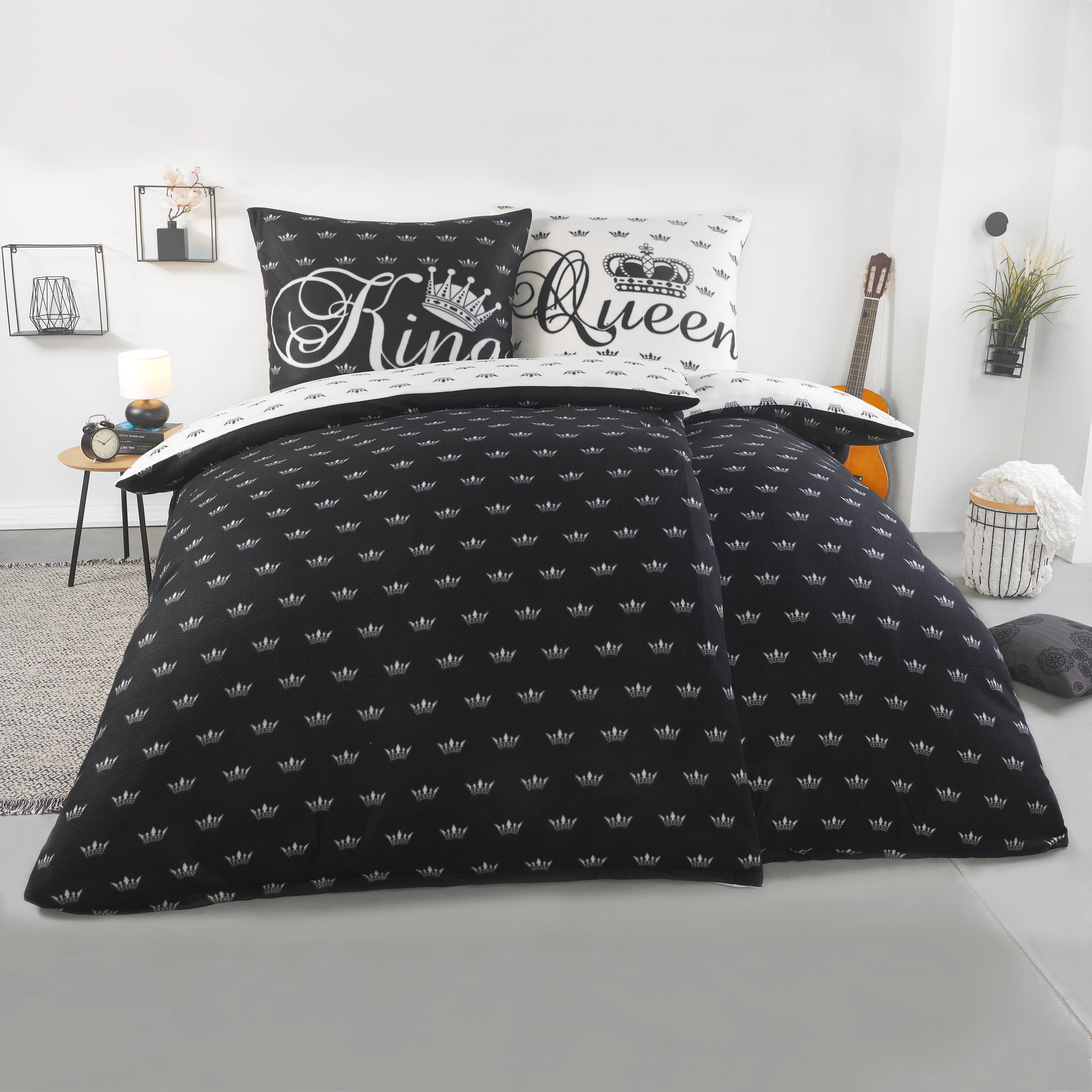 Winter Fleece Bedding Set 135x200 4pcs Set Or 155x220 - Warmer Bed Cover 2x 135x200 Cm + 2x Pillowcase 80x80 Cm - Suitable For Allergies - Free Of Harmful - With Zipper