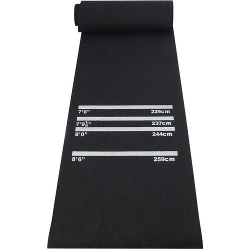 mat with 4 throwing distances board mat non slip rubber carpet for floor 300cm x 62cm