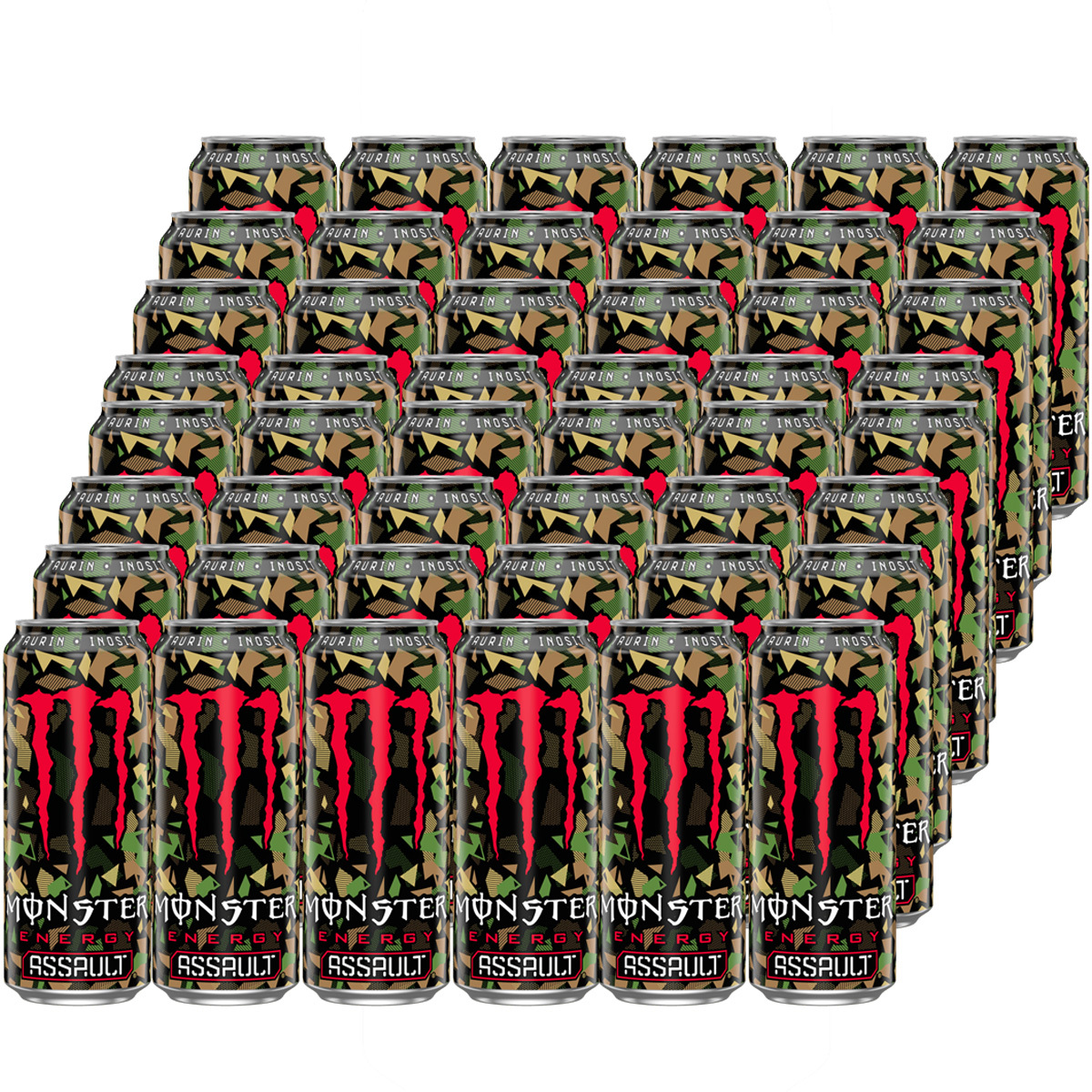 Monster Assault Caffeinated Energy Drink 500ml 48-pack