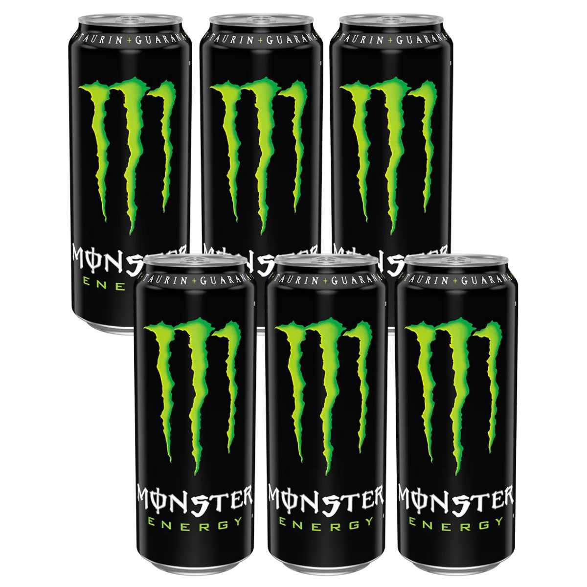 TEMU Monster Energy Drink Caffeinated Soft Drink 500ml 6-pack
