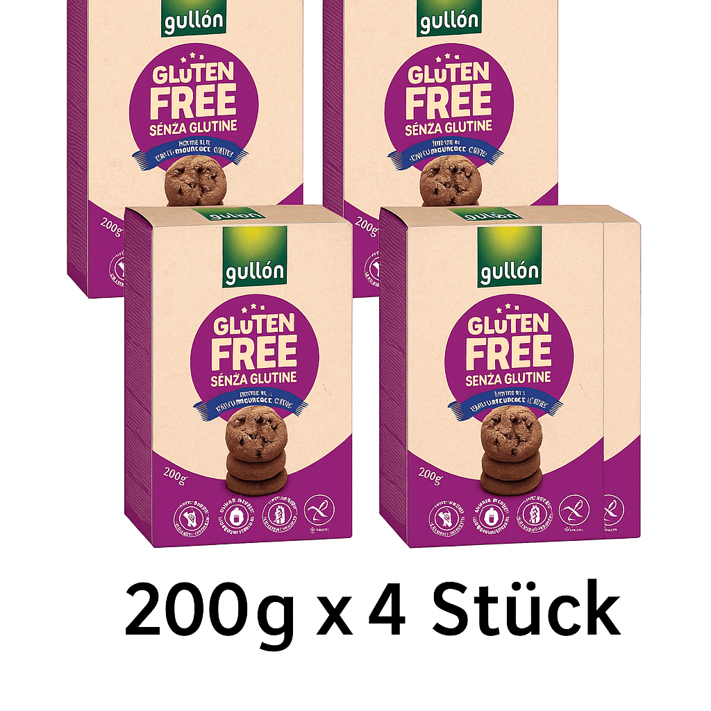 E-shop Gullon mini chips Cooki Glutenfrei 200g x 4