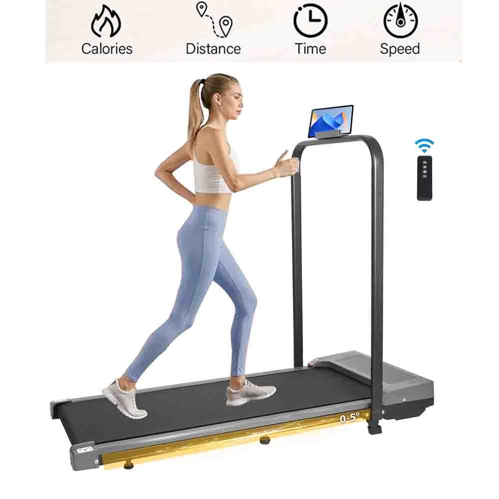 Foldable Walking Pad, Under Desk Treadmill, Portable for Home Office, 12KM/H Super Quiet, App Control, Space Saving