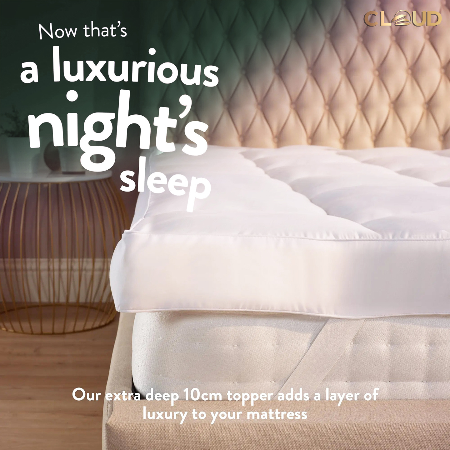 Microfiber Mattress Topper 4 Inch/10cm Heavy Fill Super Soft and Fluffy Single Double King Box Stitched Mattress Topper Extra Thick