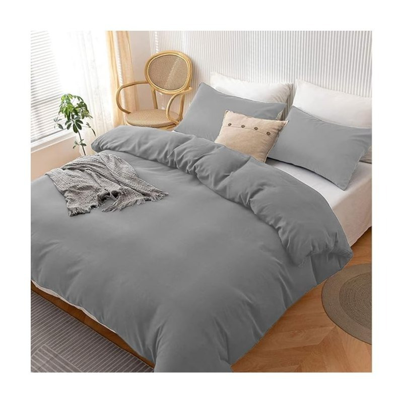 TEMU Duvet Cover Set And Feel Breathable Microfibre Duvet Cover With Pillow Cases