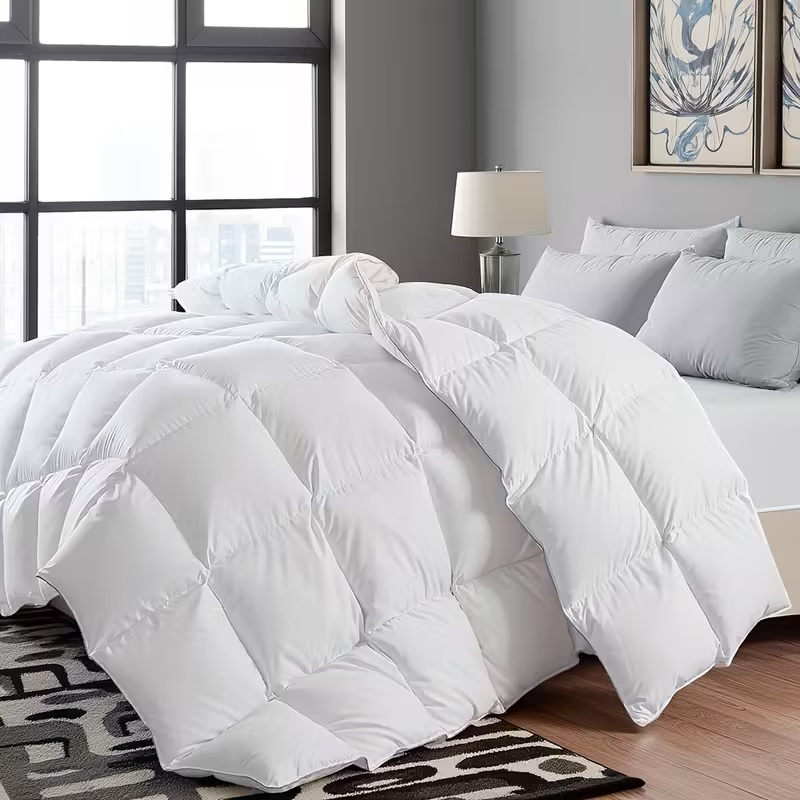 1pc Hotel Quality Feels Like Down Duvet Quilt Luxury Comforter Box Stitched Breathable & Soft Insert Bedding All Seasons Quilt for Summer to Winter Available in 4.5 10.5 13.5 & 15 Tog Single Double King Super King Sizes