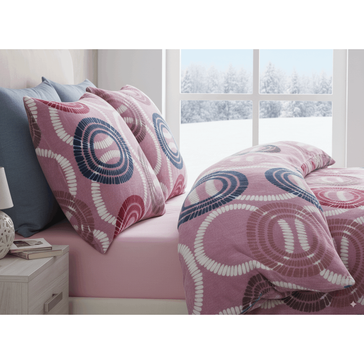 Winter Bedding Set - Extra Warm Teddy Plush With Cashmere Touch, Fluffy, Cozy, Soft, Plush Design For , Reversible Cold-warming Christmas Bedding Set