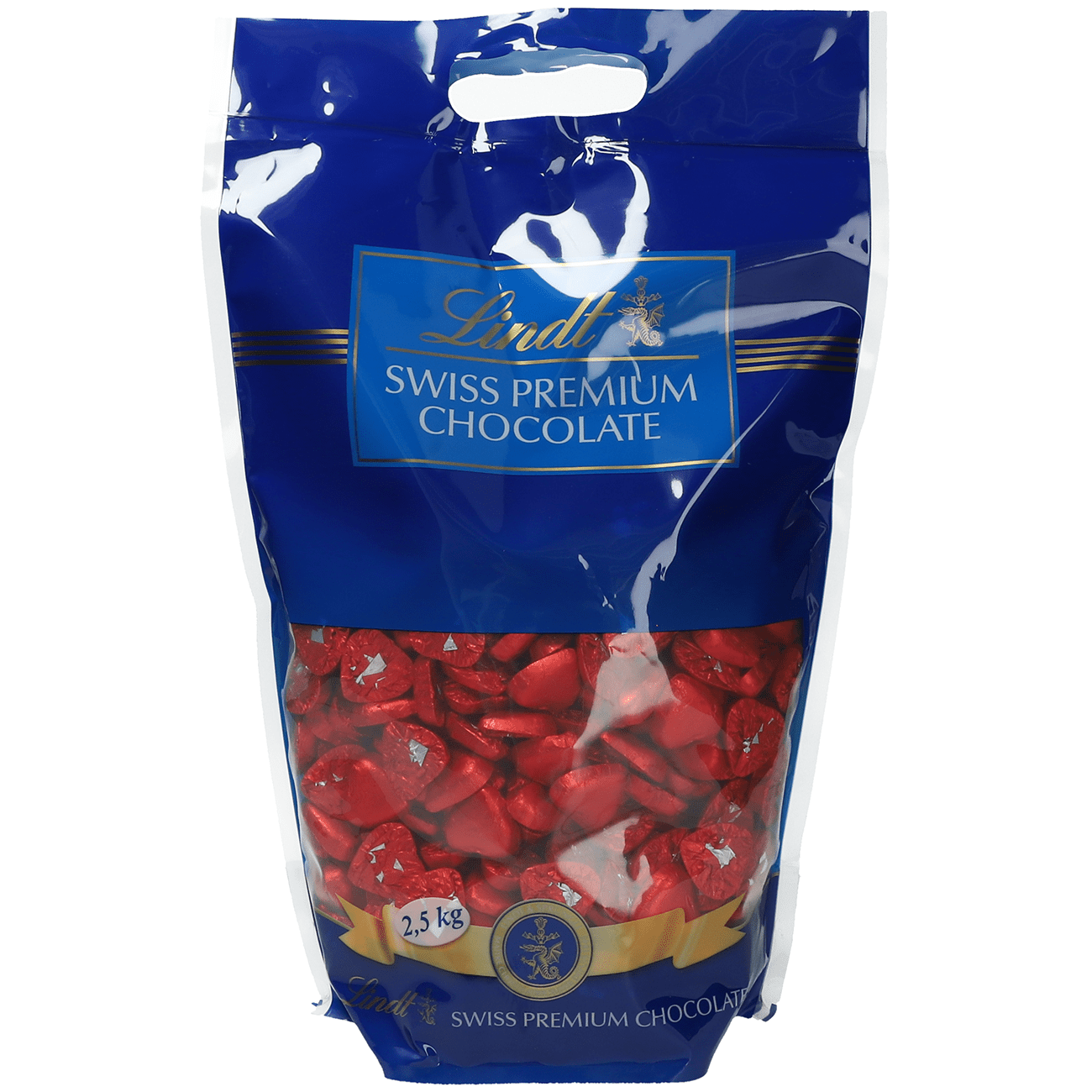 Lindt Chocolate Hearts Red, 485pcs, 2.5kg
