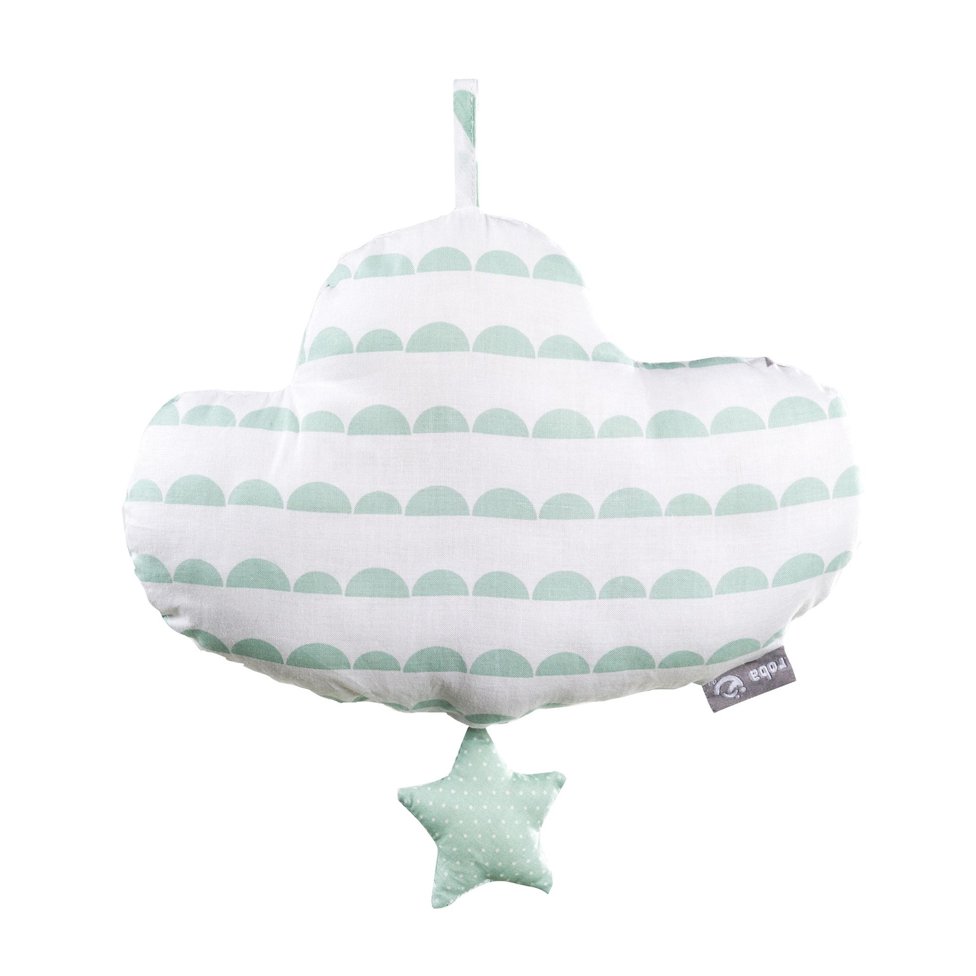 Stuff Music Box '' - Sleep Aid - Washable - Baby Room Decor Taupe / Mint