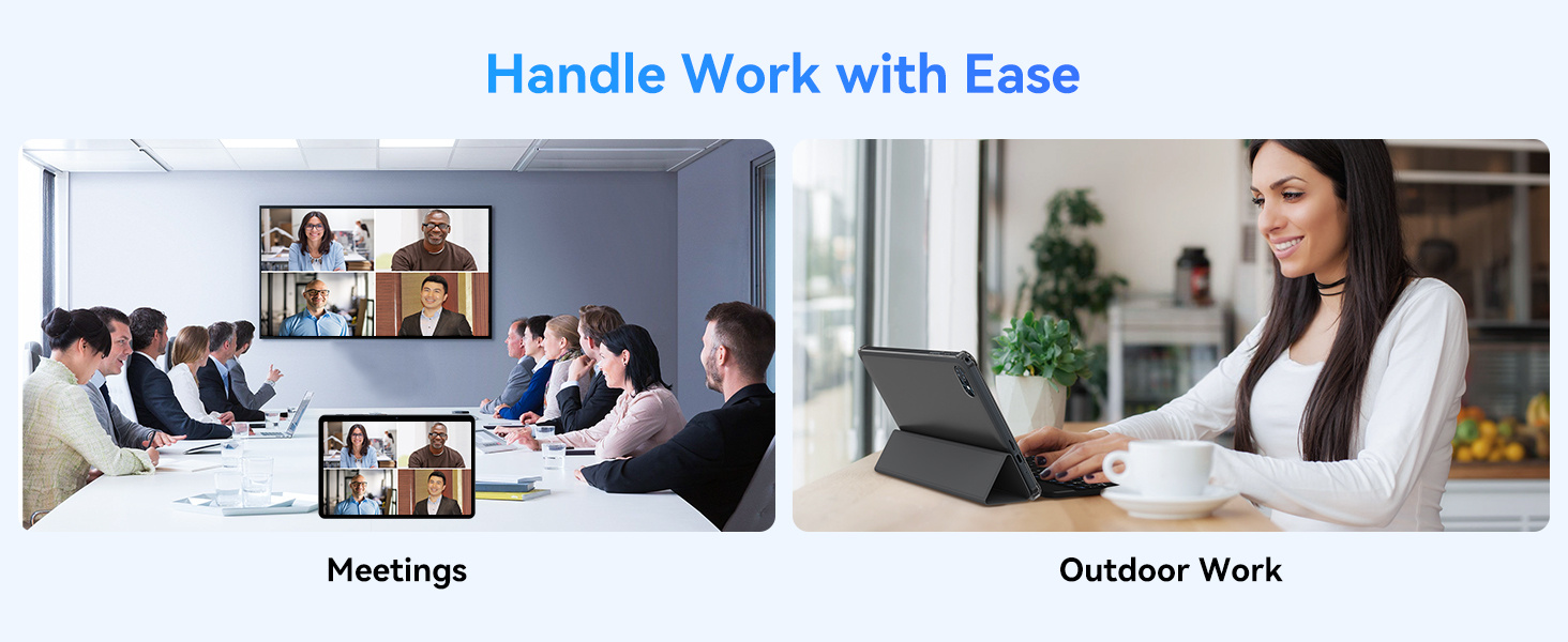 TABWEE T80, Android 15 Tablet 10 Inch - Gemini AI 2.0 Android Tablets 18 (6+12 )GB+128GB/2TB, 10.1 Inch Tablet with Pen and Keyboard, 6000mAh, FHD, 5G WiFi, Bluetooth 5.0, GPS, OTG, Office, Gaming, 2 Years Warranty