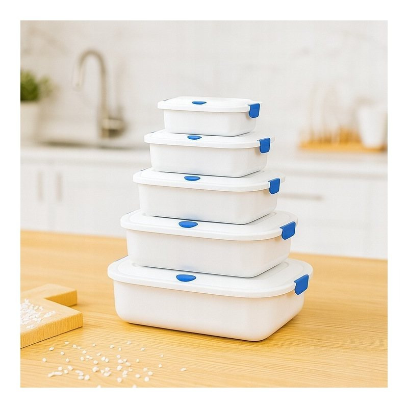 TEMU Boîtes alimentaires, boîtes à lunch 5 pièces, une solution et pour et transporter les repas. Diverses capacités conviennent aux collations,