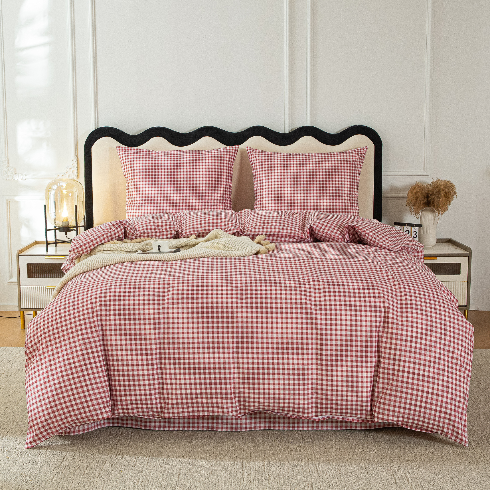 TEMU Set di Biancheria da Letto Elegante in un per Trasformare la Tua Camera! : 1 Copripiumino + 2 Federe (Senza Imbottitura). Tessuto e Traspirante