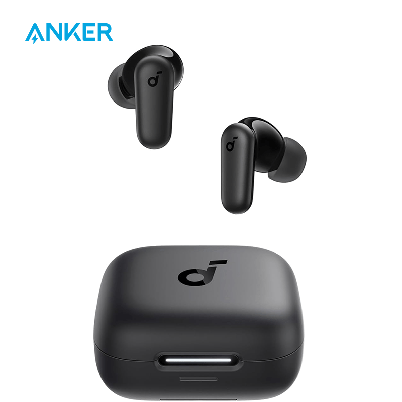 soundcore P30i by Anker Noise Cancelling Earbuds, Strong and Smart Noise Cancelling, Powerful Bass, 45H Playtime, 2-in-1 Case and Phone Stand, IP54, Wireless Earbuds, Bluetooth 5.4 (black)