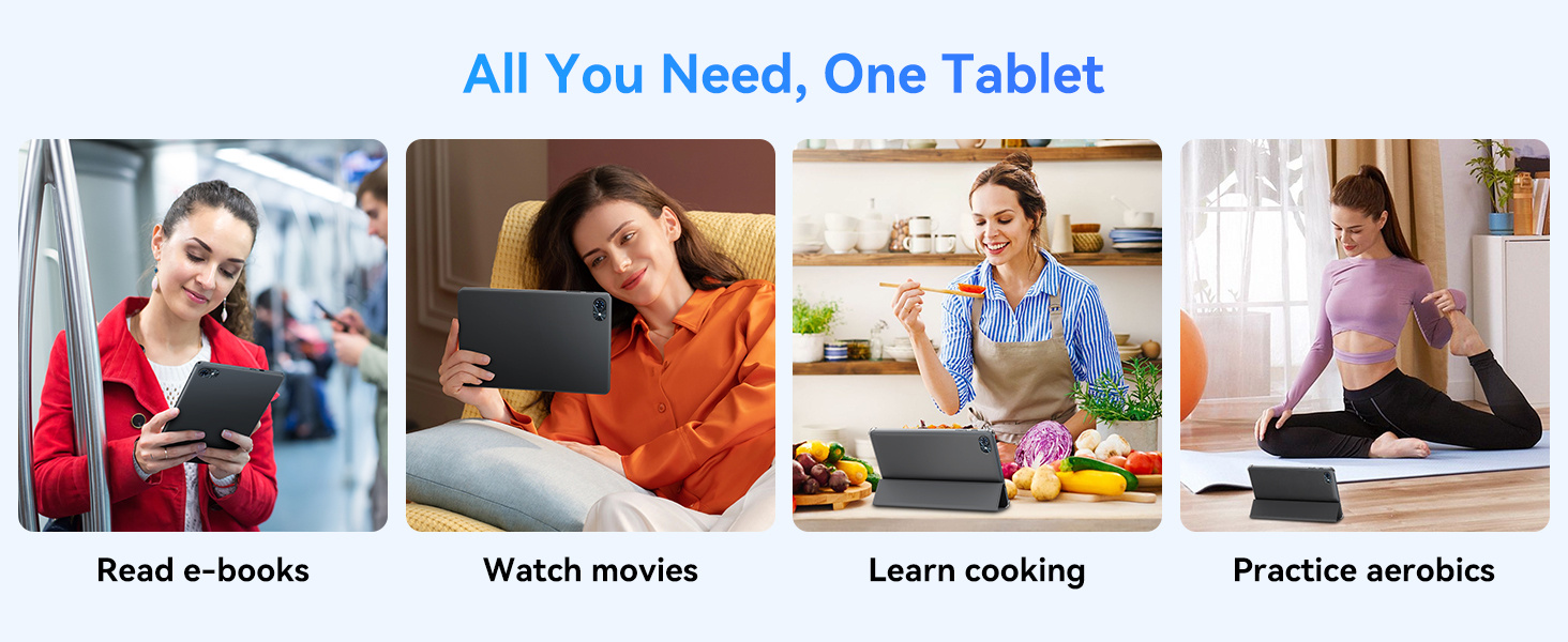 TABWEE T80, Android 15 Tablet 10 Inch - Gemini AI 2.0 Android Tablets 18 (6+12 )GB+128GB/2TB, 10.1 Inch Tablet with Pen and Keyboard, 6000mAh, FHD, 5G WiFi, Bluetooth 5.0, GPS, OTG, Office, Gaming, 2 Years Warranty