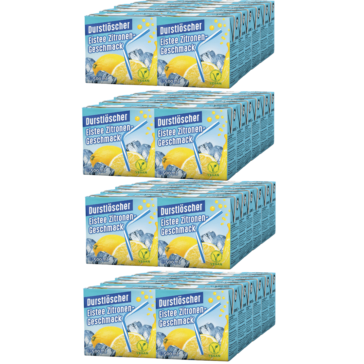 E-shop riha WeserGold Getränke GmbH & Co. KG Durstlöscher Eistee Zitrone Fruchtsaftgetränk 500ml 48er Pack