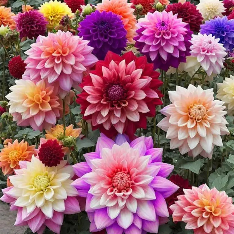 TEMU 263pcs Rare Mixed-colored Flower Seeds, Leaves Elliptical Or Elliptical