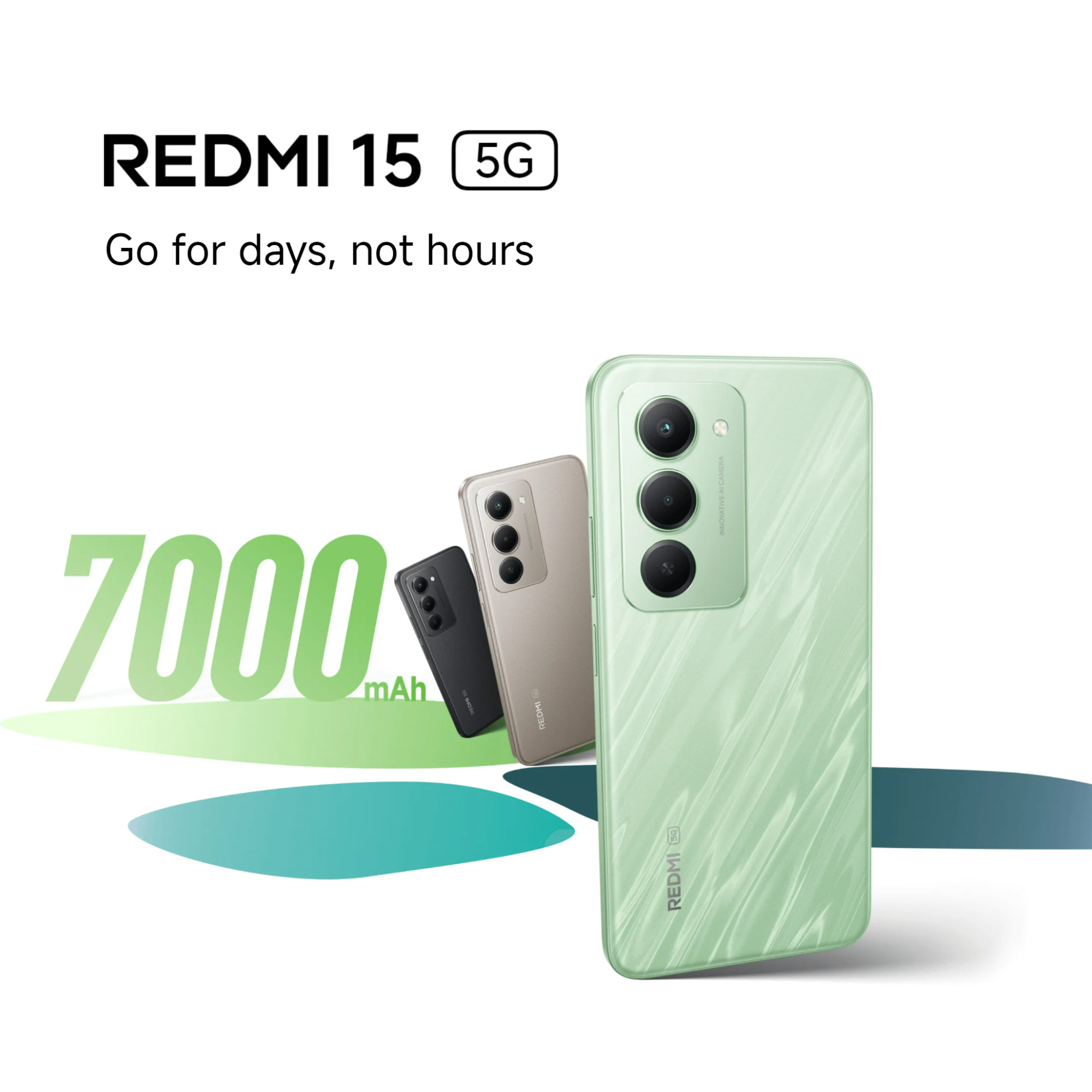 Xiaomi Redmi 15 5G Smartphone 8GB+256GB, Massive 7000mAH Battery, 144Hz 6.9