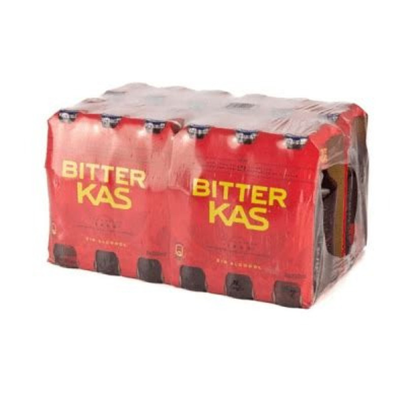 TEMU BITTER KAS Bebida Refrescante - Caja 24uds 200ml botellas cristal