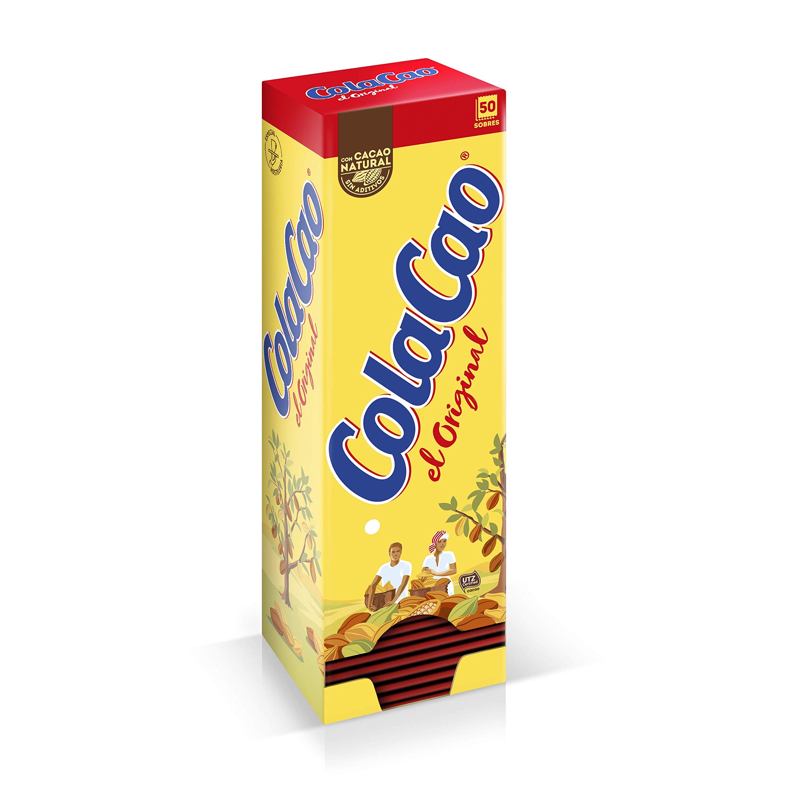 Image of Colacao Original: With Natural Cocoa - 50 Sachets Of 18g "faro
