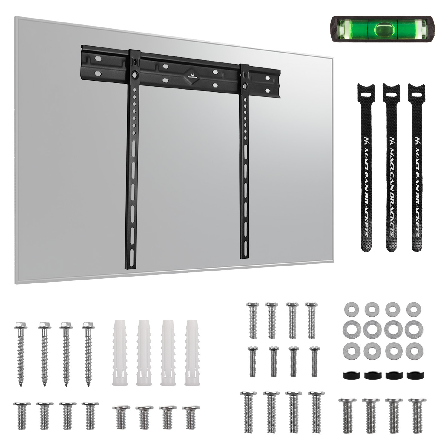 TEMU Soporte de pared ultra para TV Maclean slim 40-85" 80kg MC-123