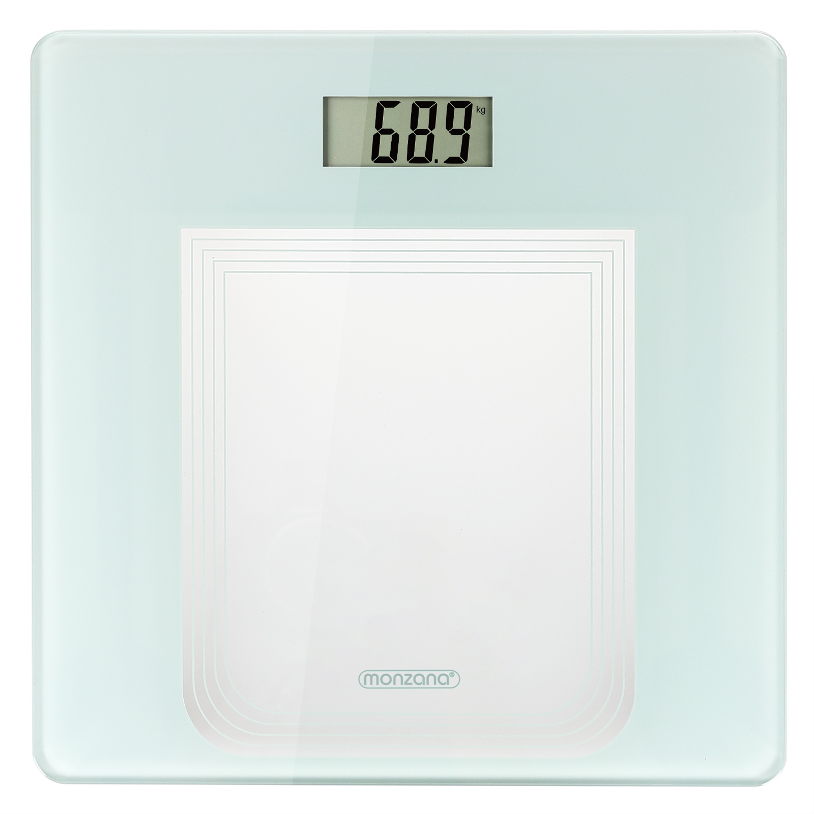 Monzana® Digital Personal Scale With High-precision Dms Sensors, Lcd Display, Step-on Technology, Up To 180kg, Scale
