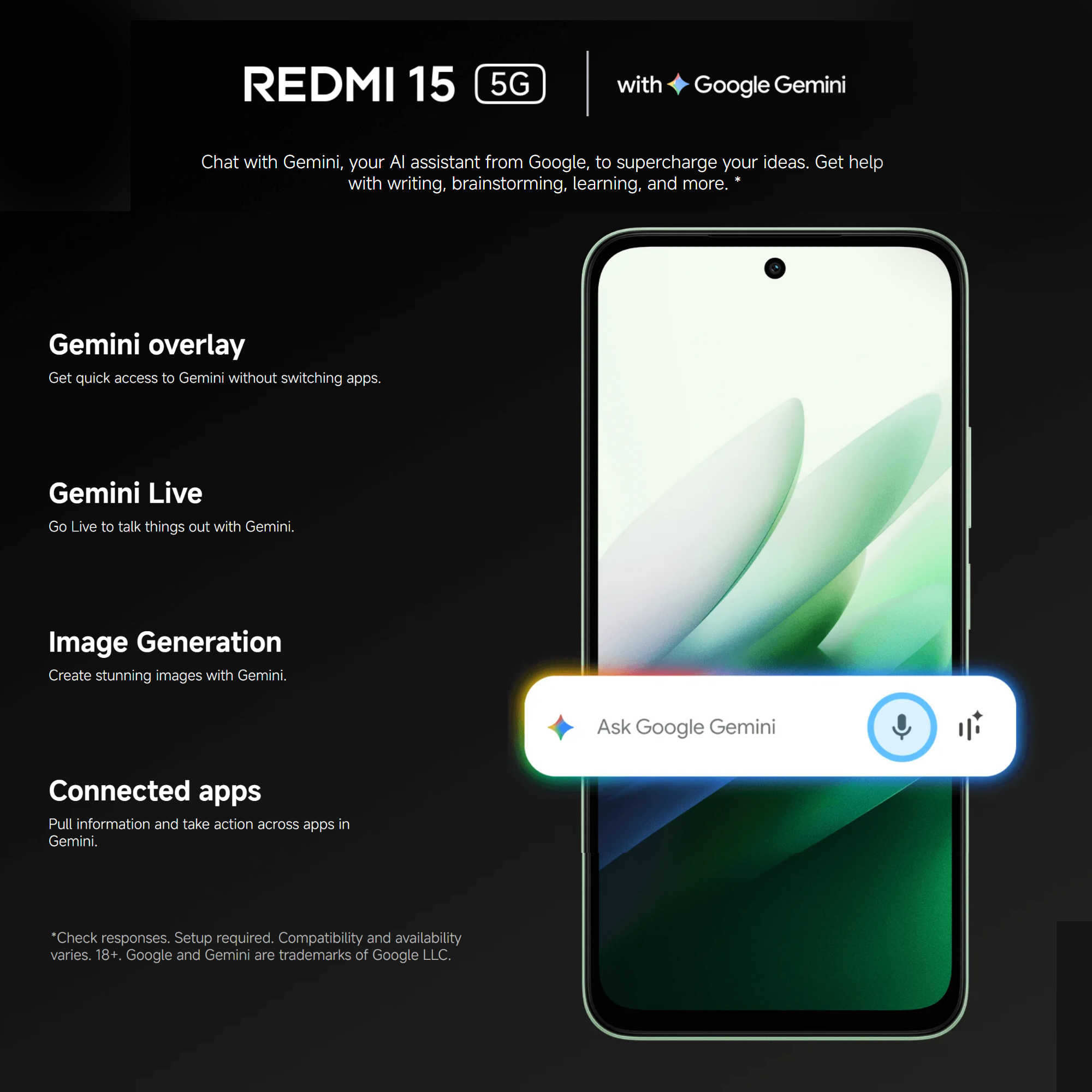Xiaomi Redmi 15 5G Smartphone 8GB+256GB, Massive 7000mAH Battery, 144Hz 6.9