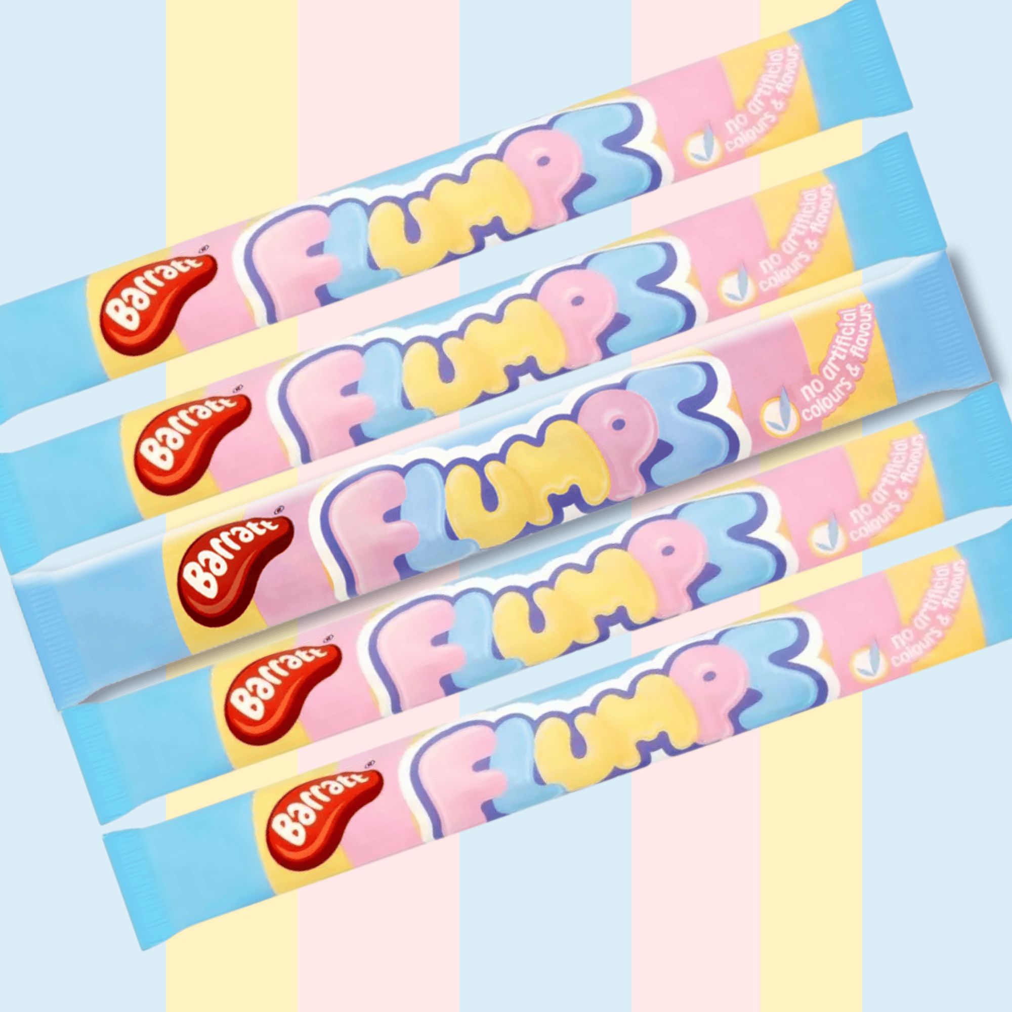 Barratt Flumps Marshmallow Twist Traditional Retro Marshmallow: retailer-supplied image