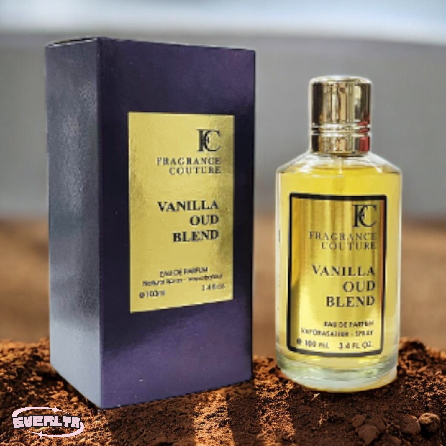 Everlyx - Parfum FC Blend Eau De Parfum 100 ml - Sofisticirana unisex dišava s sladko vanilijo in orientalno mešanico ouda - Intenzivna in