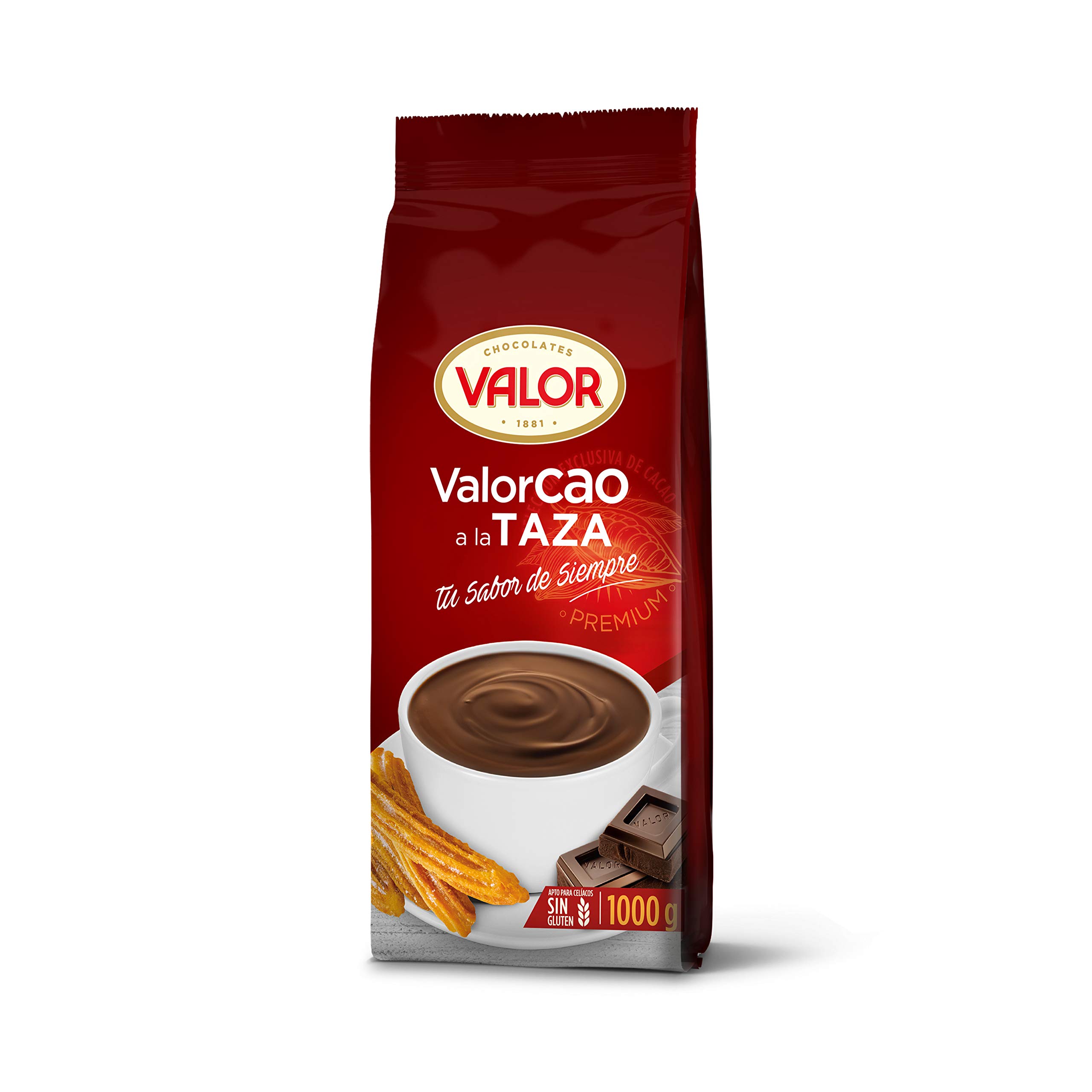 Image of Value - Valorcao Chocolate By The Cup. Gluten-free Valor Chocolate. Intense Flavor And Aroma. Powdered Cocoa With Authentic Chocolate Flavor - 1000 Grams.