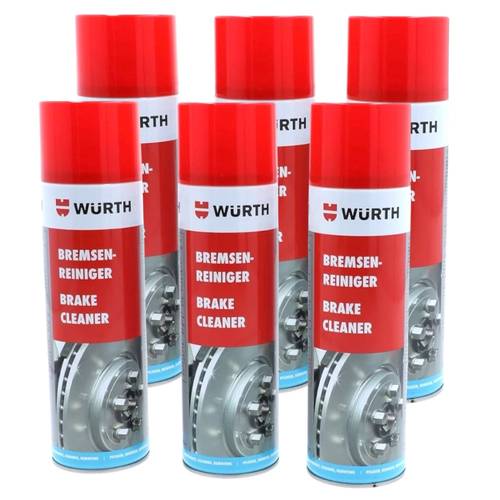 brake cleaner 500ml pack of 6 units grease oil and dirt eliminator quick and effective cleaning for brakes clutches and metal parts