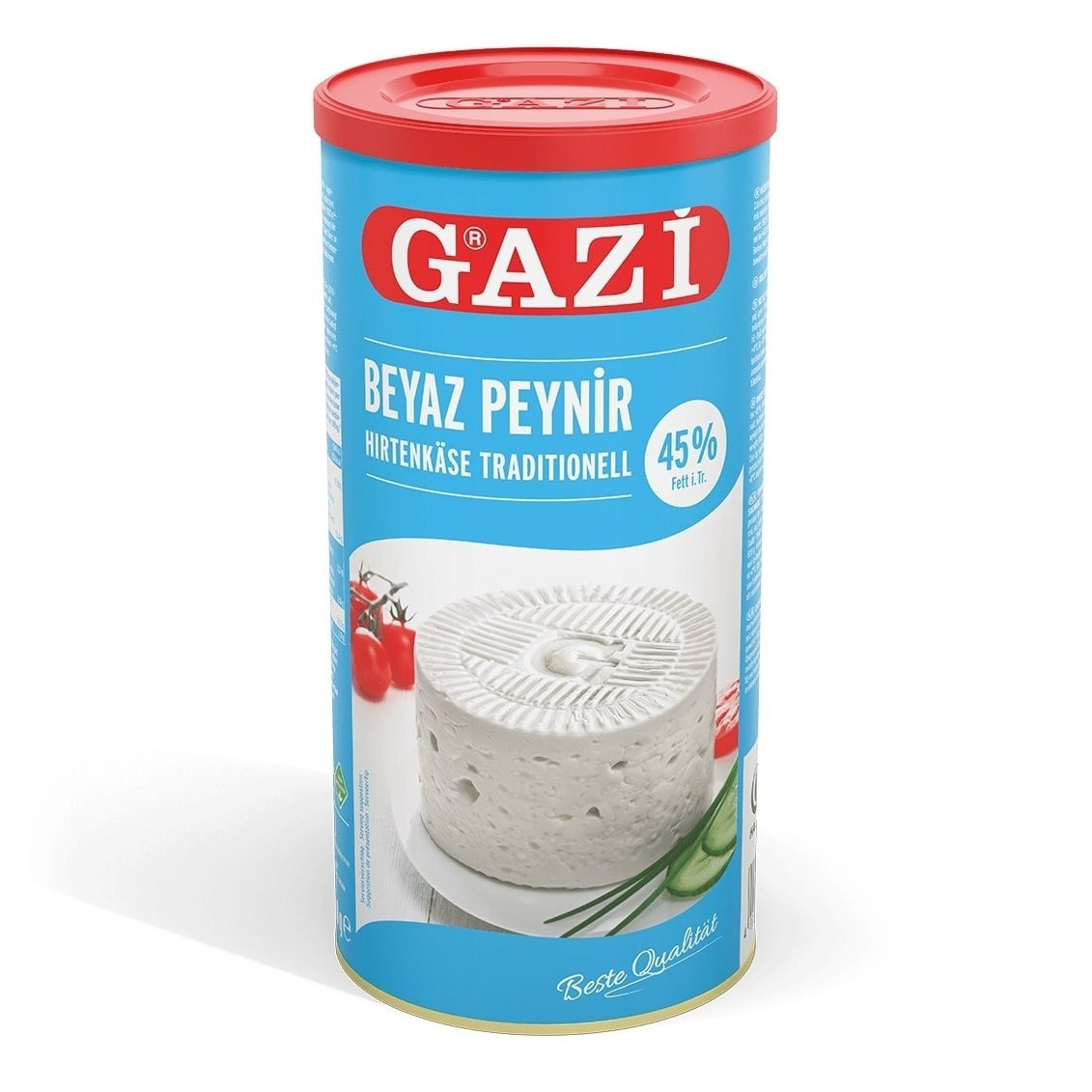 E-shop Gazi Hirtenkäse traditionell 800g – Würziger Kuhmilchkäse (Beyaz Peynir) mit 45% Fett i.Tr. in Salzlake - Hergestellt aus Kuhmilch, ideal für