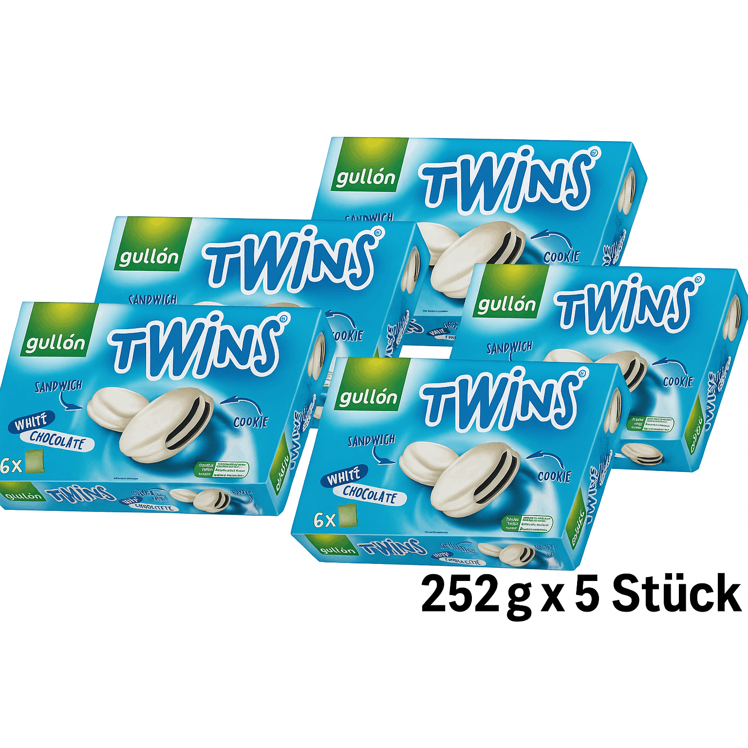 Gullontwins Cutlery Set, White, 252g X 5pcs