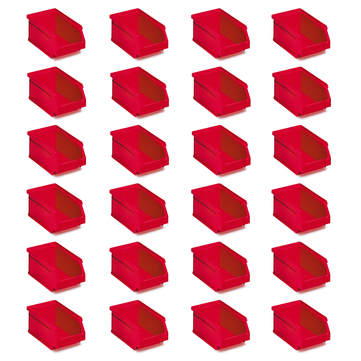 TEMU Pack 24 Gavetas de Plastico Apilables nº51 - Organizador de Tornillos, Cajones, de Almacenamiento, de Plastico Rectangulares (17 x 10 x 8 cm,