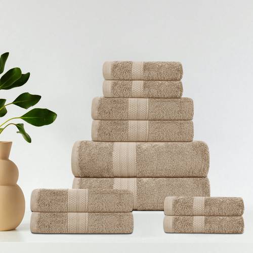 luxury towels 10 pcs 2x bath towels 4x hand towels 4x face towels 500 gsm bale 100 absorbent quick dry multiple colors bath towel 70x135 cm hand towel 40x 80 cm face towel 30x30 cm