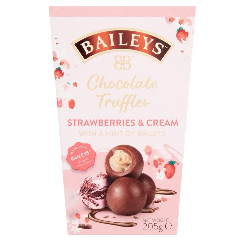 TEMU Baileys Chocolate Truffles Strawberries & Cream Box 205g Christmas Gift
