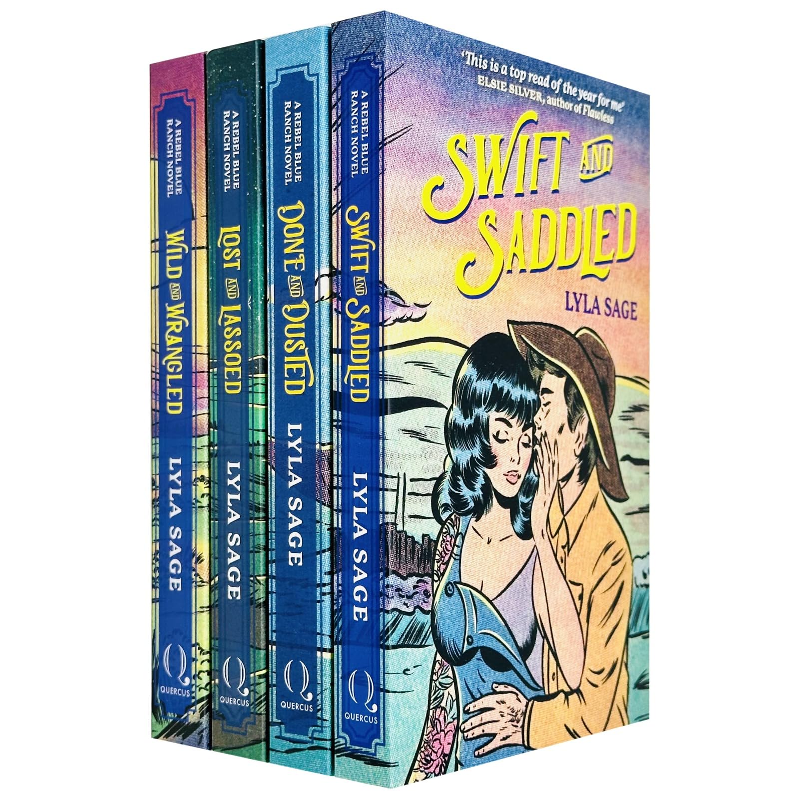TEMU Rebel Blue Ranch Series 4 Books Collection Set By Lyla Sage (done And Dusted, Swift And Saddled, Lost And Lassoed And Wild And Wrangled)